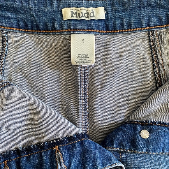 EUC Jean Skirt Mini Button Up Denim Blue 9 - Picture 3 of 3